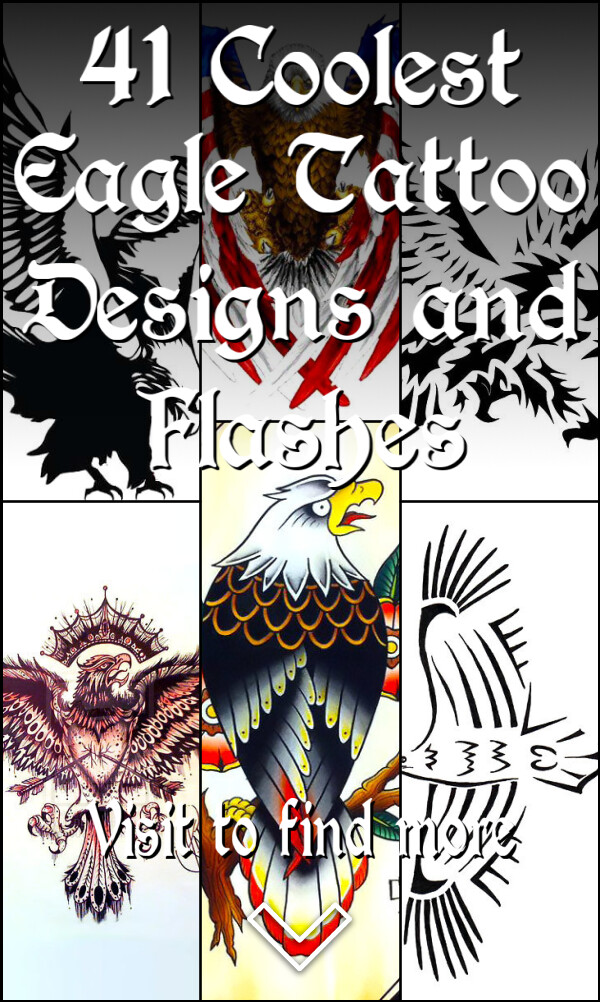 41 Coolest Eagle Tattoo Designs and Flashes