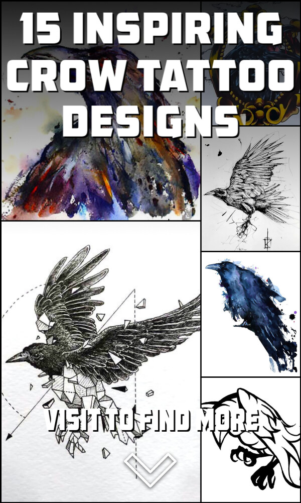 15 Inspiring Crow Tattoo Designs