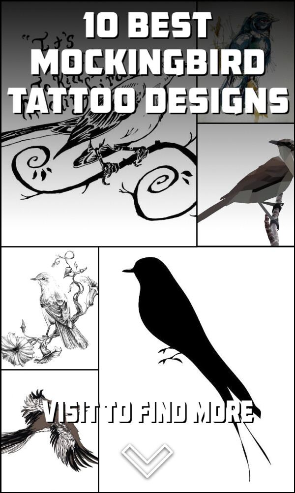 10 Best Mockingbird Tattoo Designs