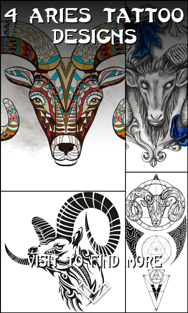 4 Aries Tattoo Designs