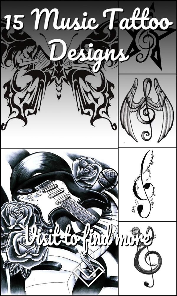 15 Music Tattoo Designs