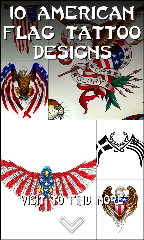 10 American Flag Tattoo Designs