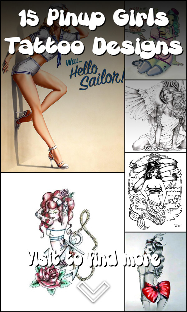 15 Pinup Girls Tattoo Designs
