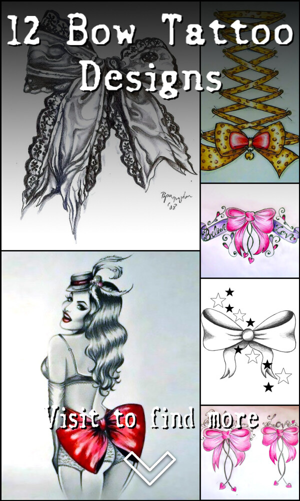 12 Bow Tattoo Designs