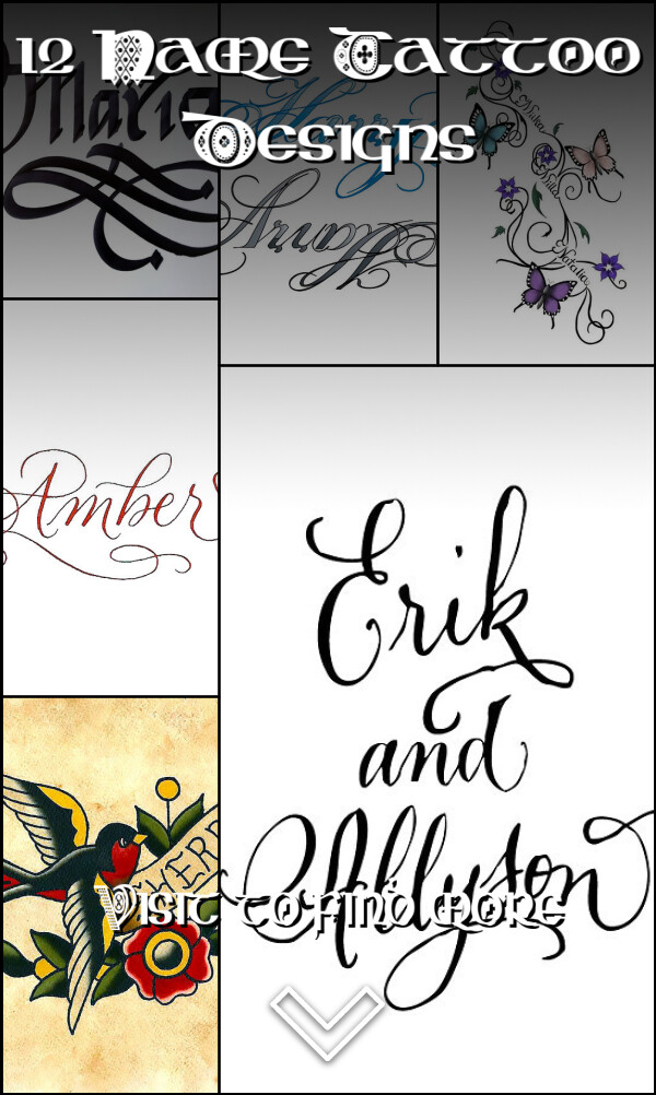 12 Name Tattoo Designs