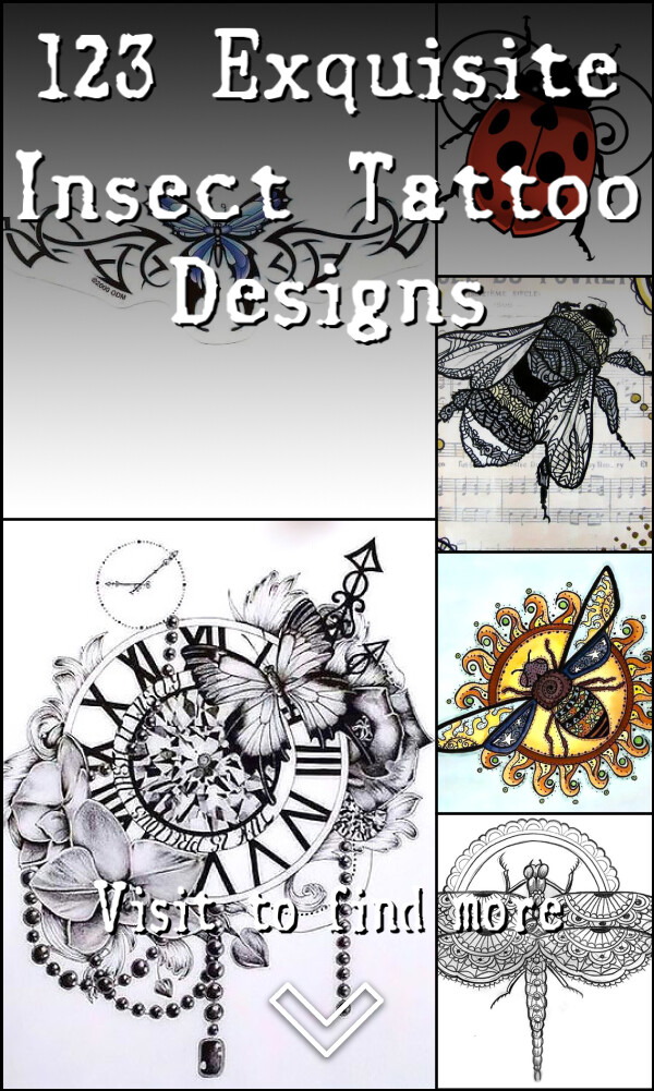 123 Exquisite Insect Tattoo Designs