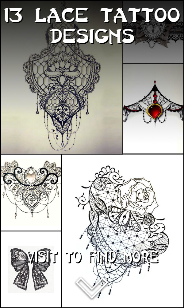 13 Lace Tattoo Designs