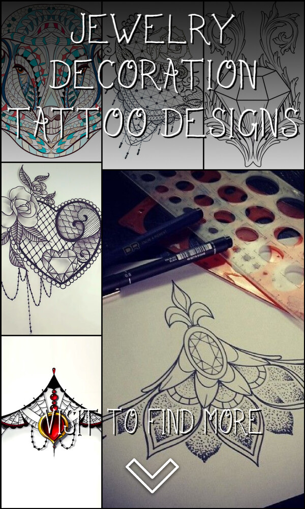 53 Jewelry & Decoration Tattoo Designs
