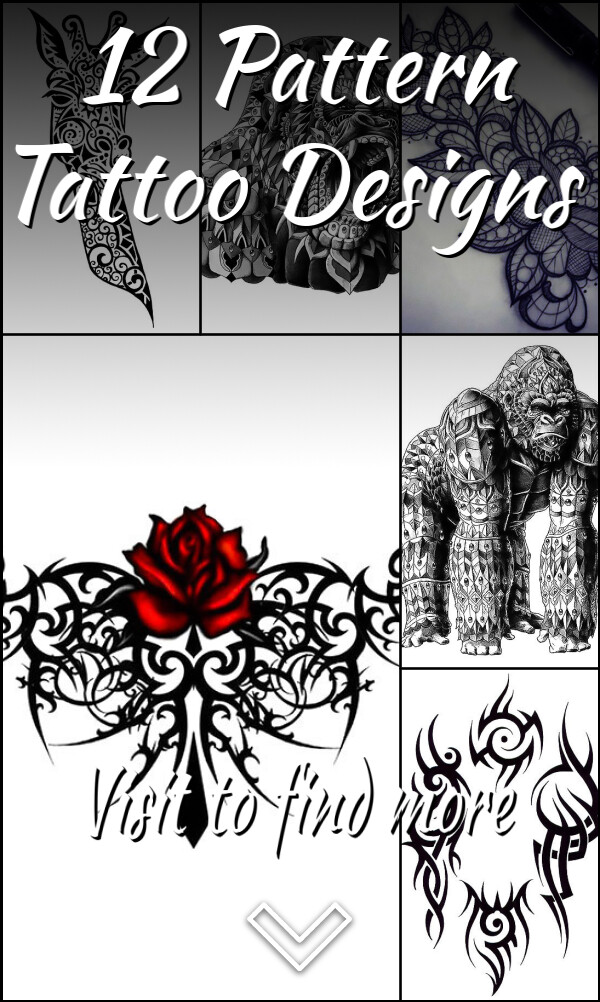 12 Pattern Tattoo Designs