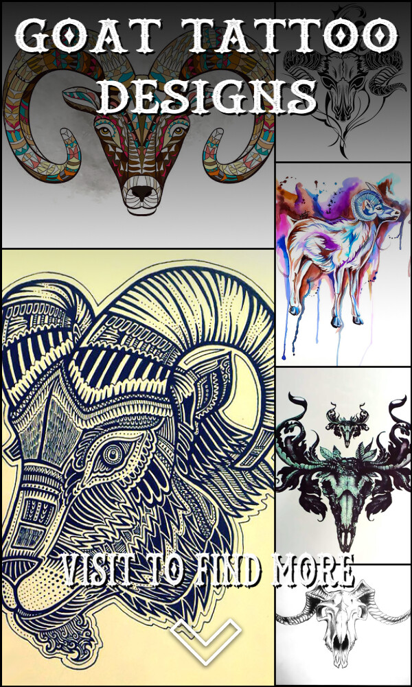 13 Goat Tattoo Designs
