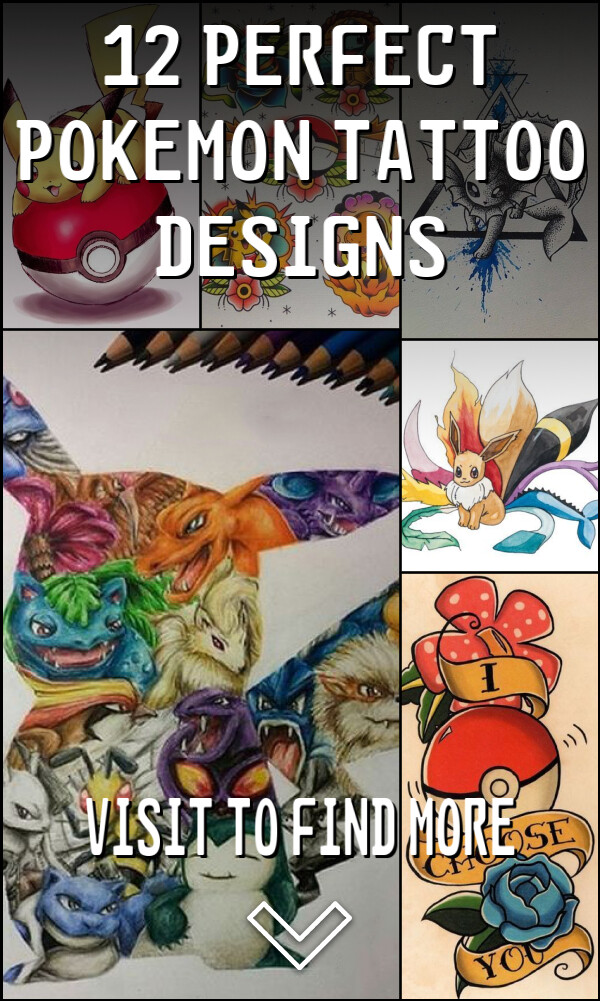 12 Perfect Pokemon Tattoo Designs