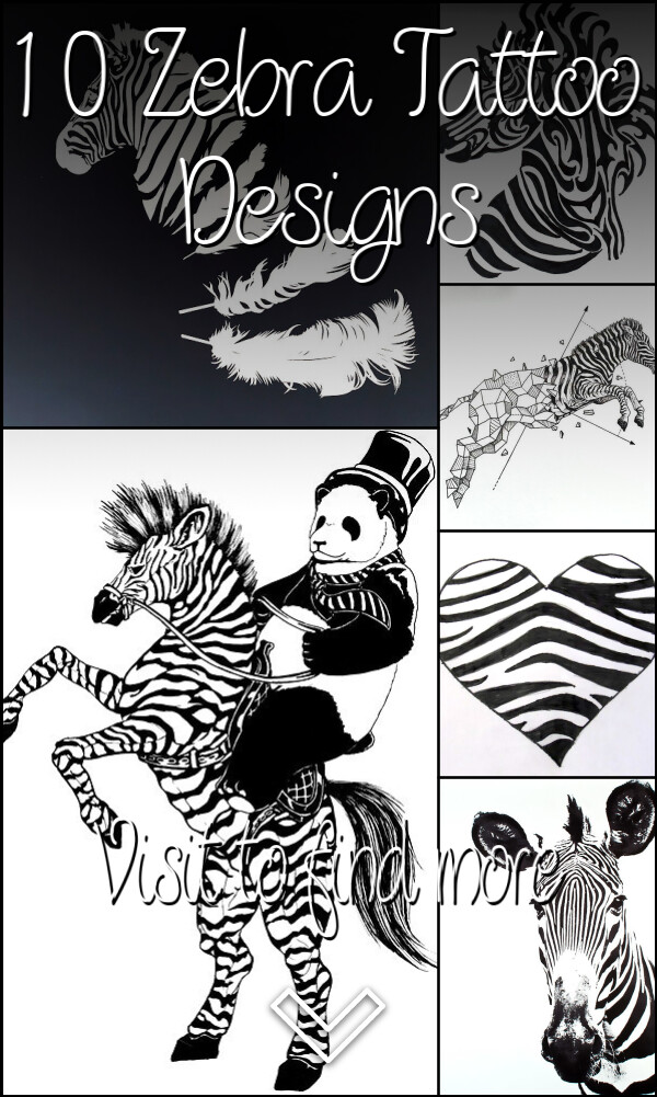 10 Zebra Tattoo Designs