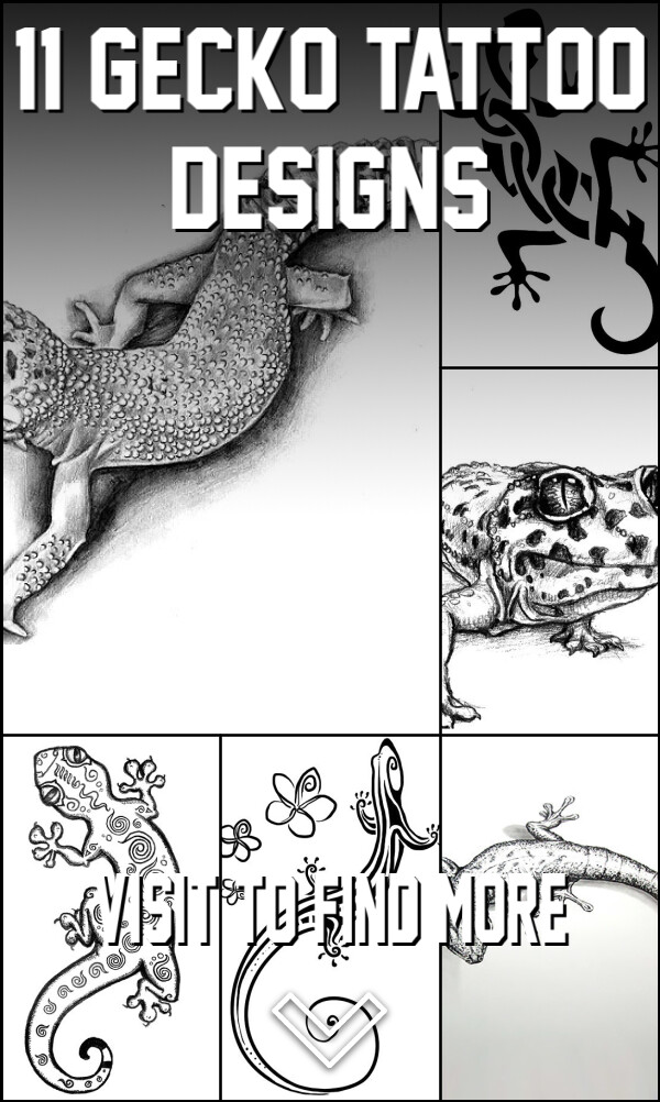 11 Gecko Tattoo Designs