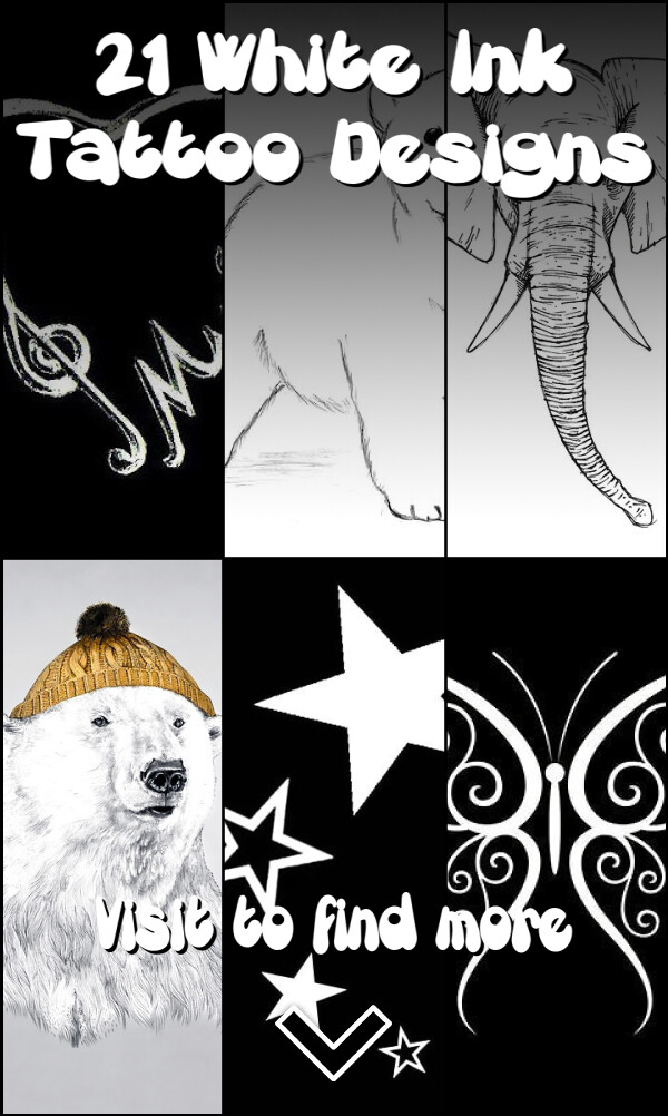 21 White Ink Tattoo Designs