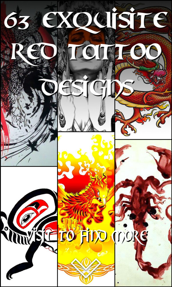 63 Exquisite Red Tattoo Designs