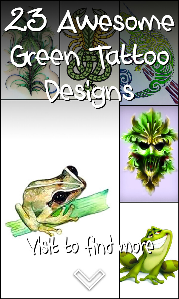 23 Awesome Green Tattoo Designs