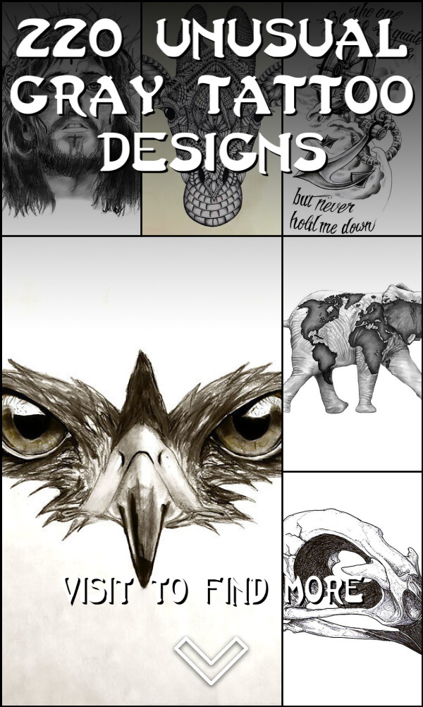 220 Unusual Gray Tattoo Designs