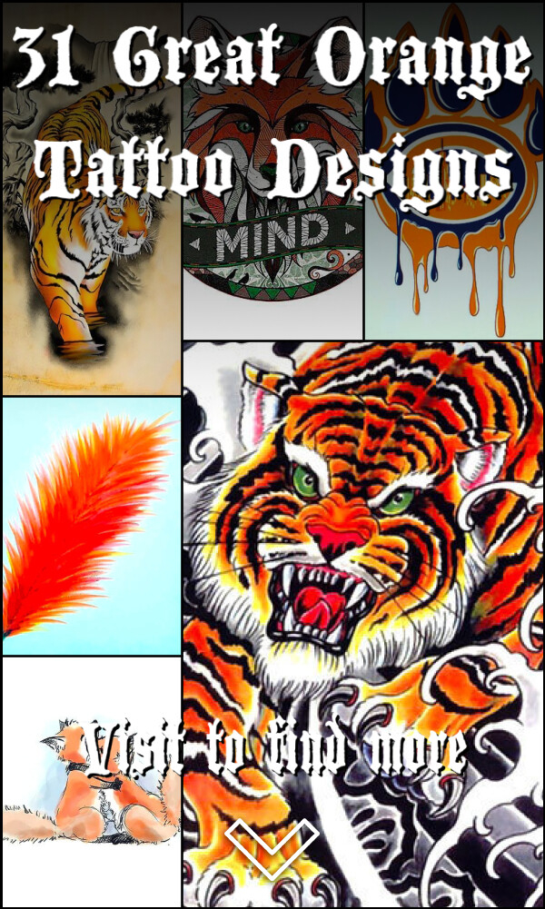 31 Great Orange Tattoo Designs