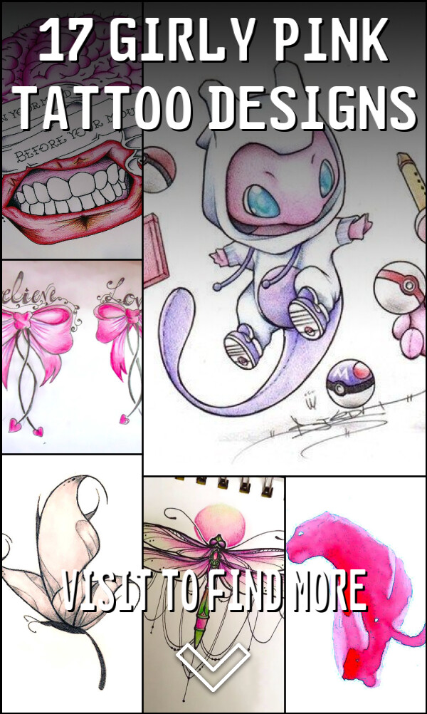 17 Girly Pink Tattoo Designs