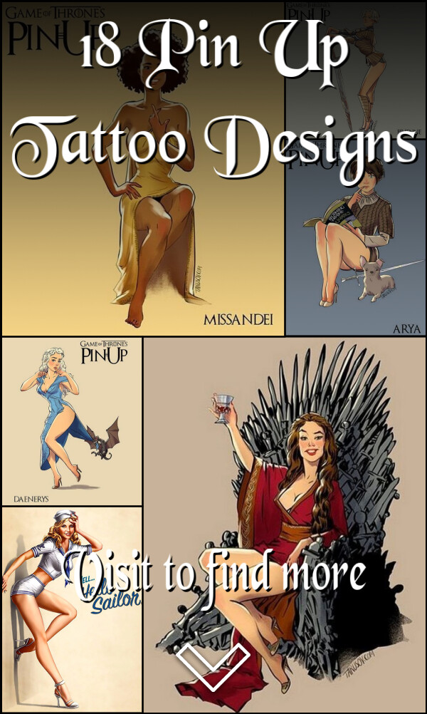 18 Pin Up Tattoo Designs