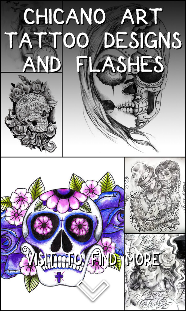 21 Chicano Art Tattoo Designs and Flashes