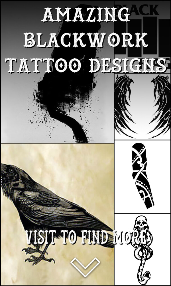 16 Amazing Blackwork Tattoo Designs