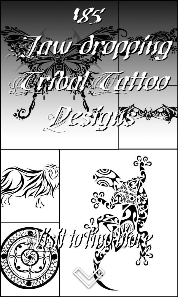 185 Jaw-dropping Tribal Tattoo Designs