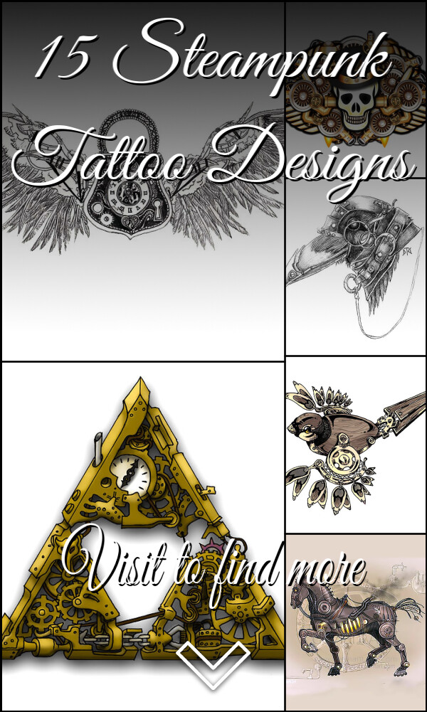 15 Steampunk Tattoo Designs