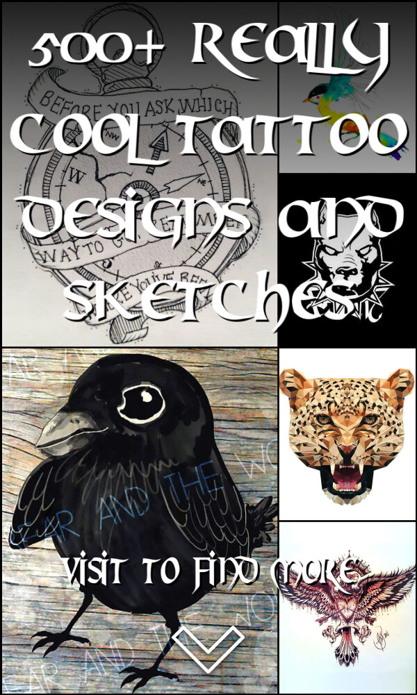 500+ Really Cool Tattoo Designs and Sketches