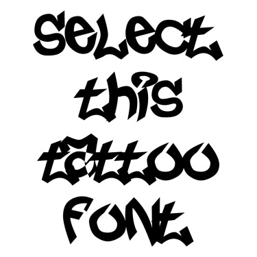 Tagger Tattoo Font