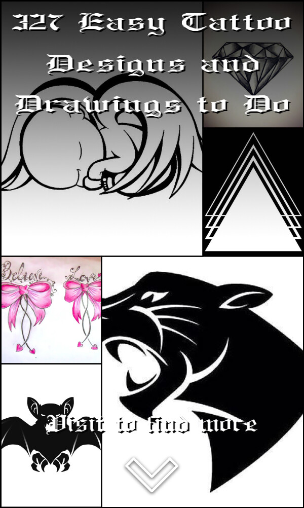 327 Easy Tattoo Designs and Drawings to Do