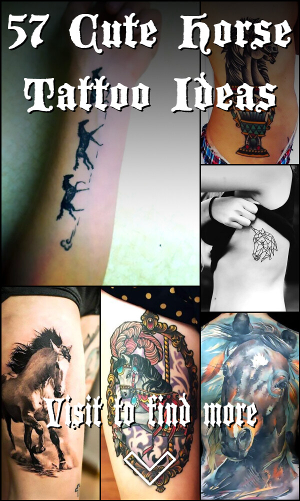 57 Cute Horse Tattoo Ideas