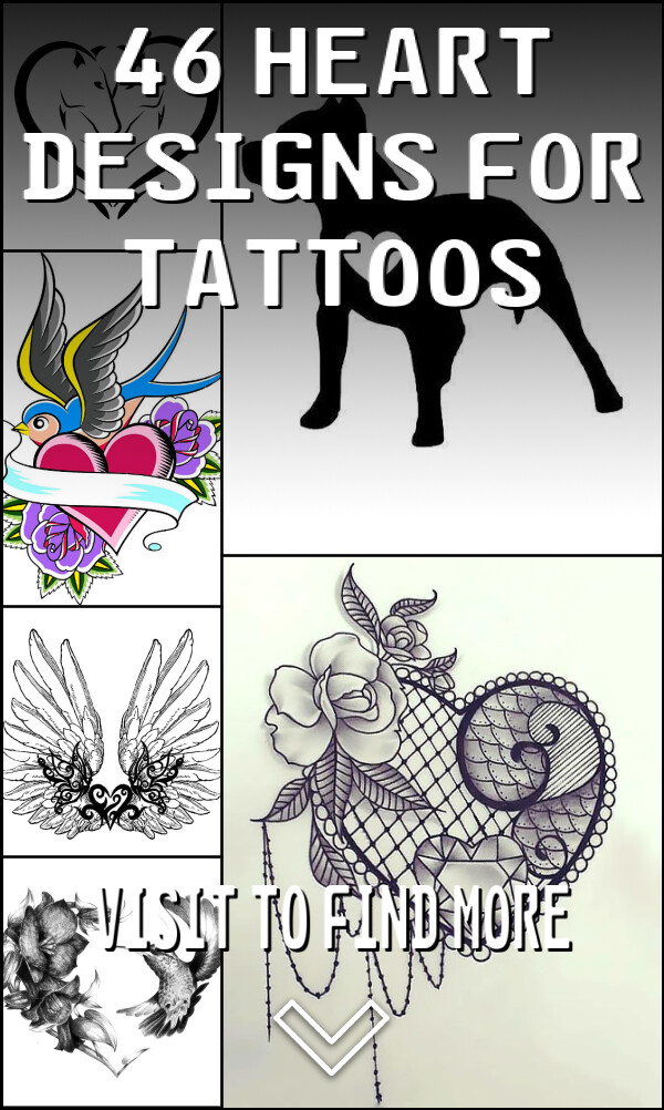 46 Heart Designs for Tattoos