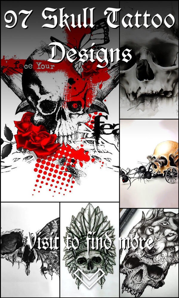 97 Skull Tattoo Designs