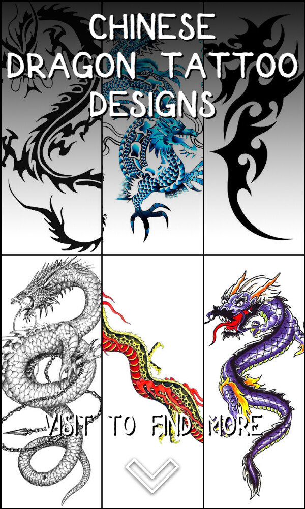 19 Chinese Dragon Tattoo Designs