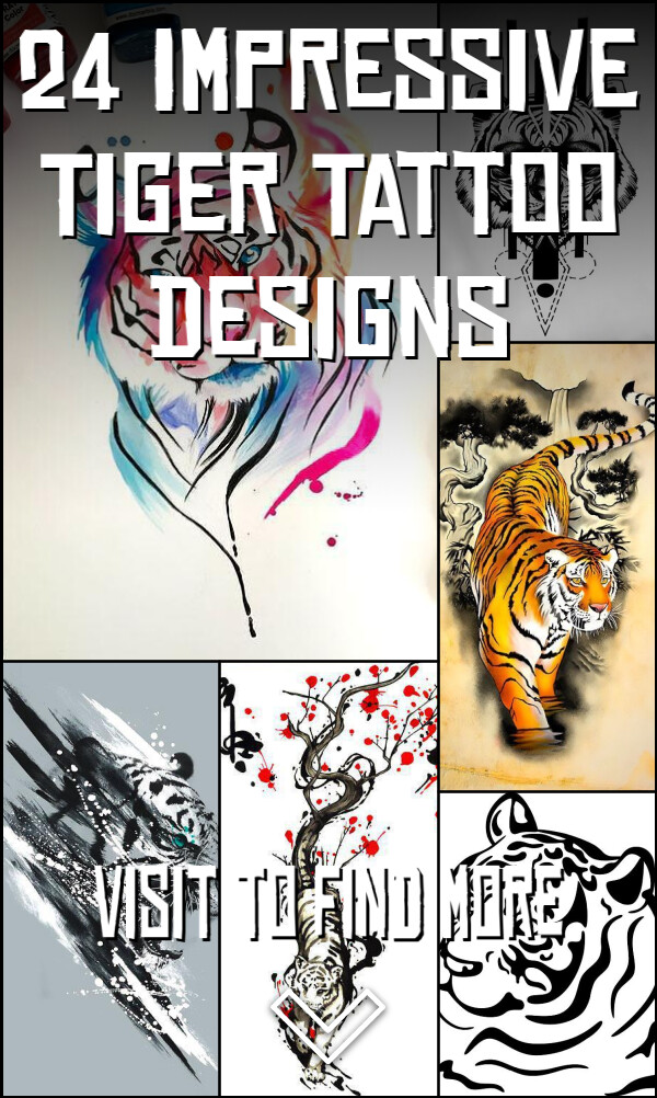 24 Impressive Tiger Tattoo Designs