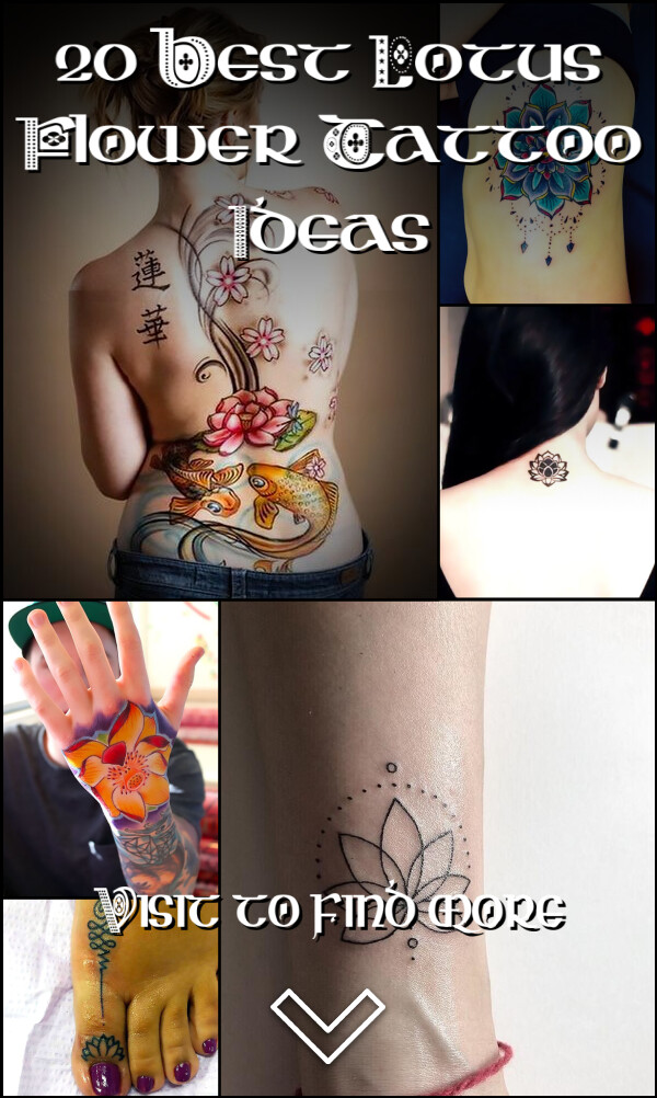 20 Best Lotus Flower Tattoo Ideas