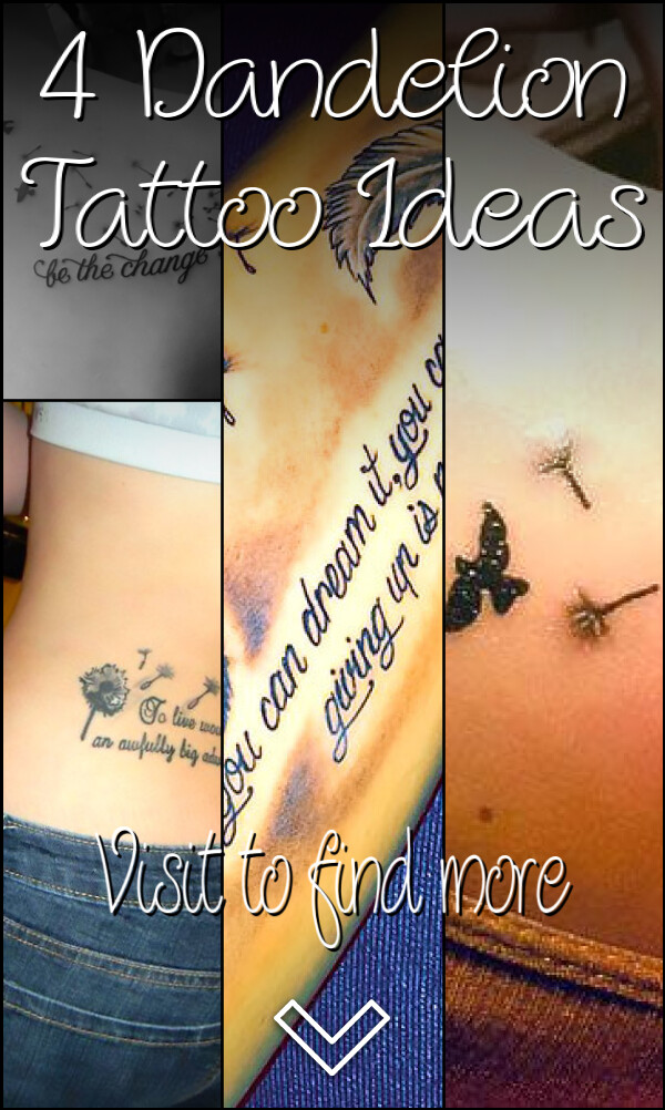 4 Dandelion Tattoo Ideas