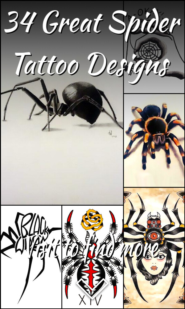 34 Great Spider Tattoo Designs