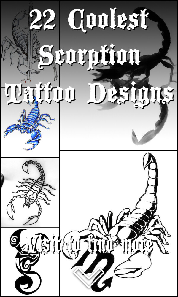 22 Coolest Scorption Tattoo Designs
