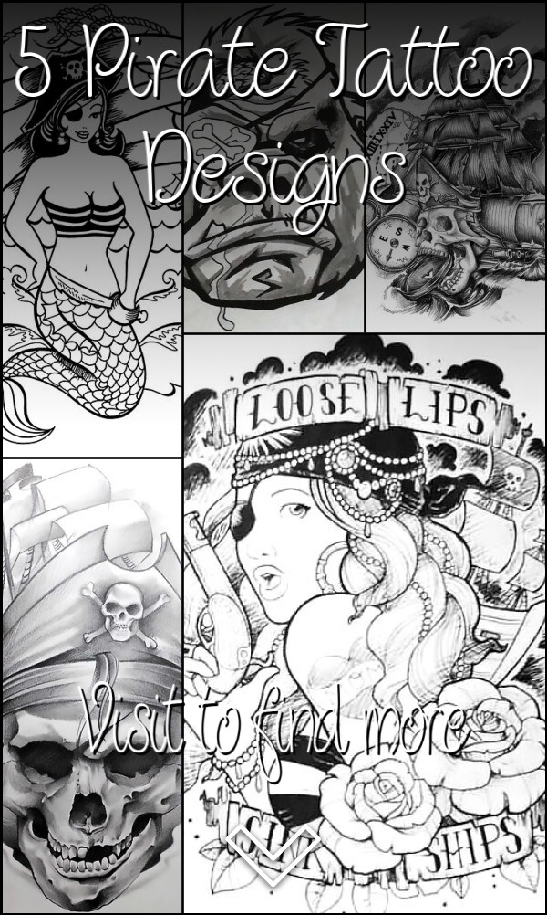 5 Pirate Tattoo Designs