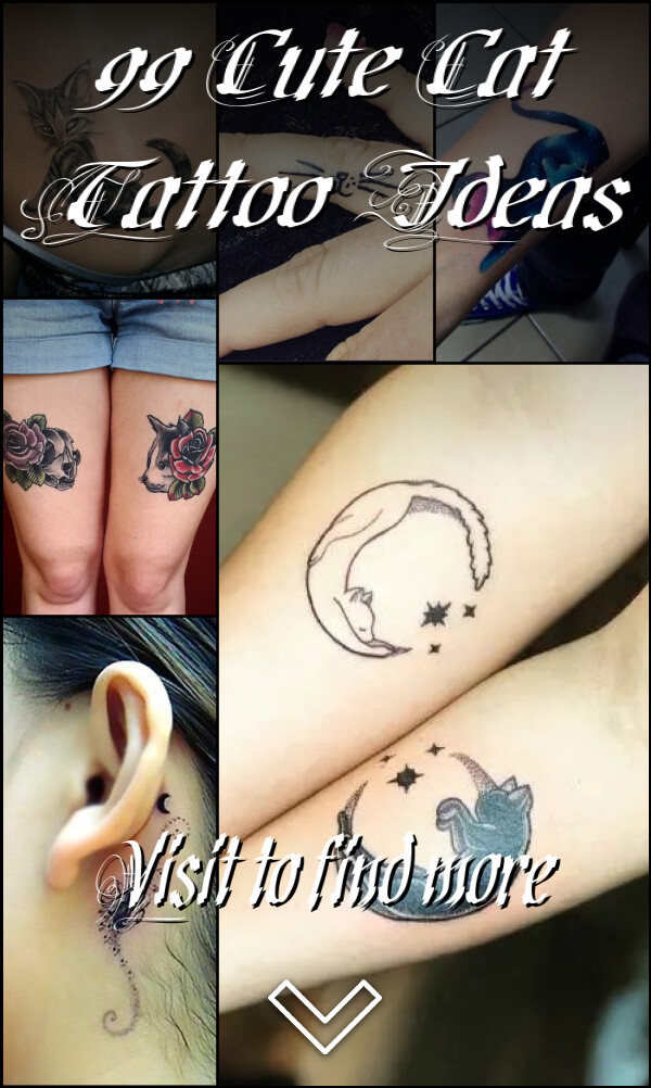 99 Cute Cat Tattoo Ideas