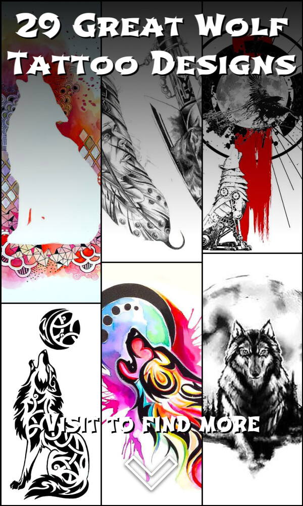 29 Great Wolf Tattoo Designs