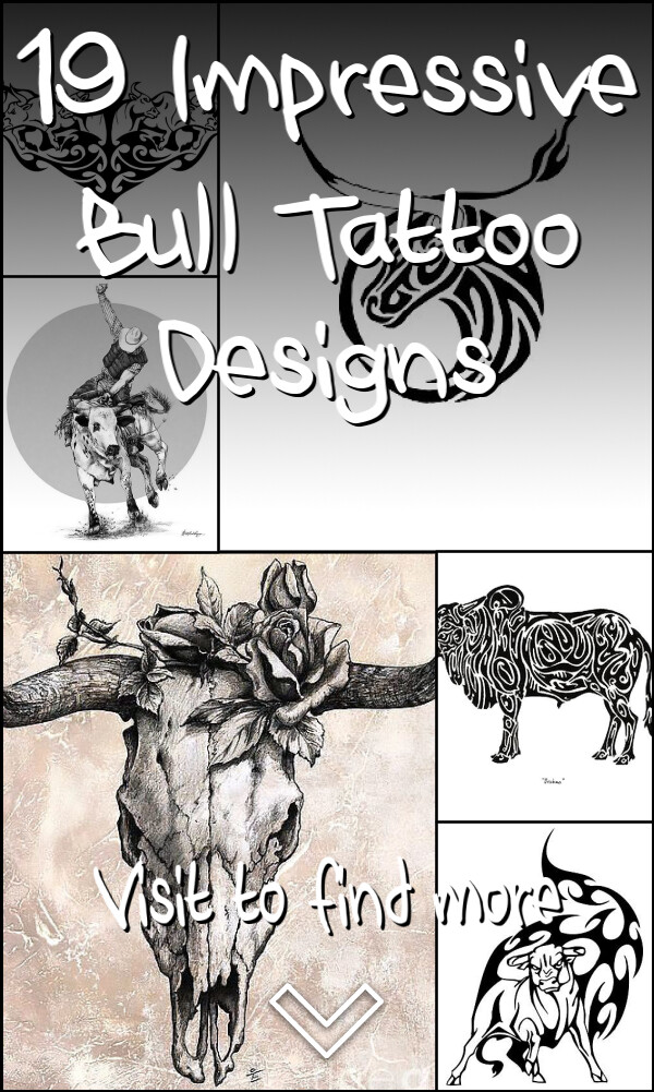 19 Impressive Bull Tattoo Designs