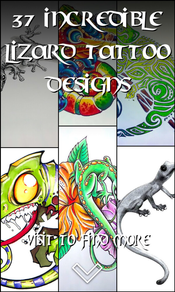 37 Incredible Lizard Tattoo Designs