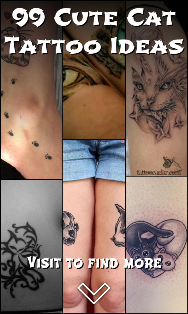 99 Cute Cat Tattoo Ideas