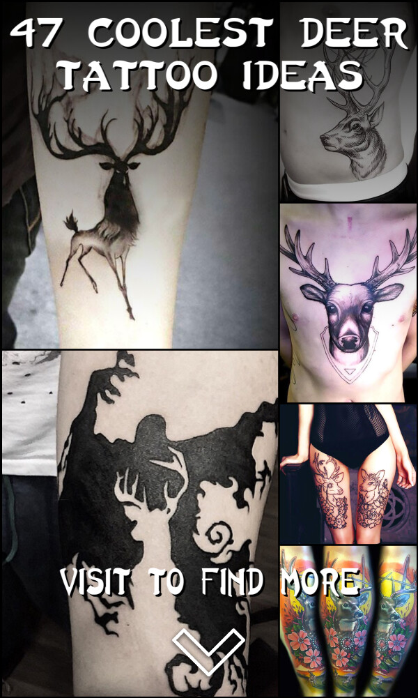 47 Coolest Deer Tattoo Ideas