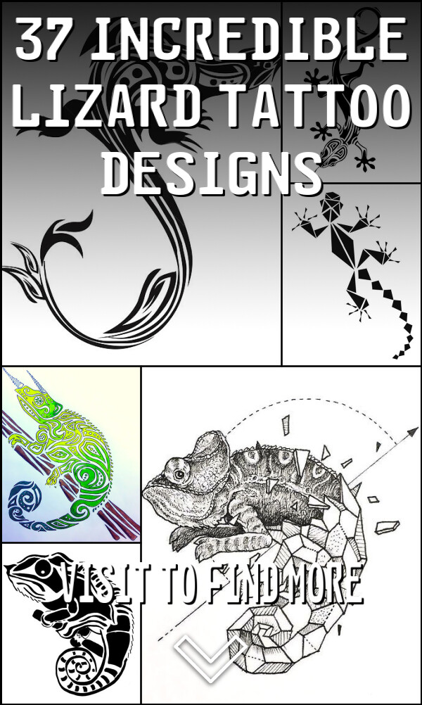 37 Incredible Lizard Tattoo Designs