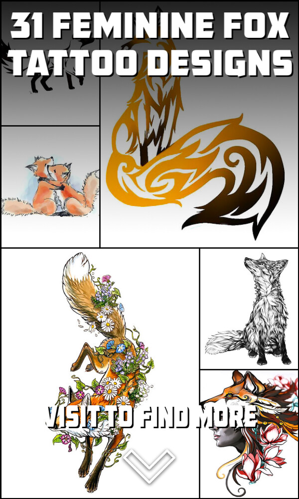 31 Feminine Fox Tattoo Designs