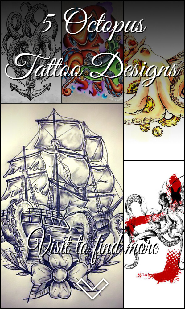 5 Octopus Tattoo Designs